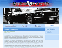 Tablet Screenshot of mustangauto.com
